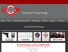 Tablet Screenshot of deerfieldpistol.com